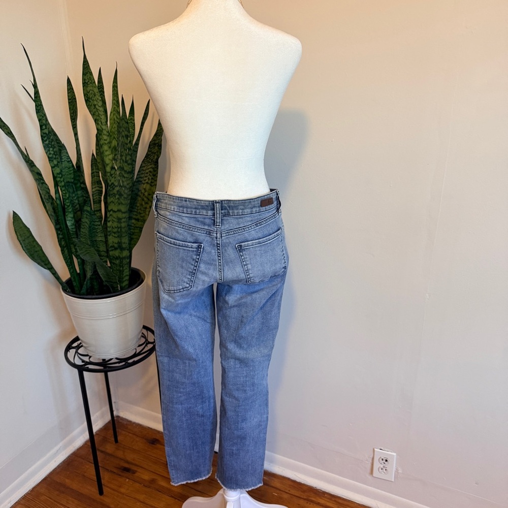 Kut from the Kloth | Light Blue Cropped Straight Leg Jeans - Picture 2 of 7